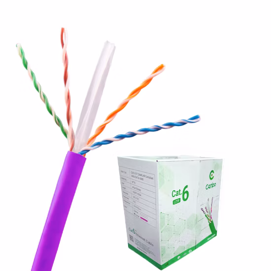 CAT6 U/UTP Bare Copper Data Cable, 4-Pair Computer Cable, Network Cable, 305m CPR Approval Belden, Commscope, Panduit UL, ETL, CE PVC/LSZH/PE