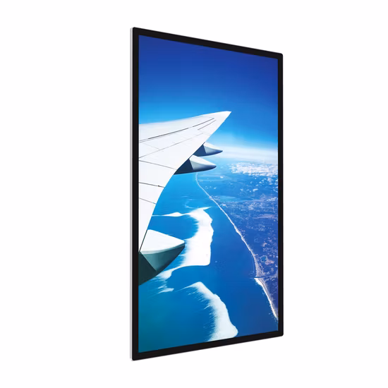 55 Polegada tela de toque infravermelho piso alto brilho display interno dispositivo lcd publicidade digital com hdmi wifi rj45